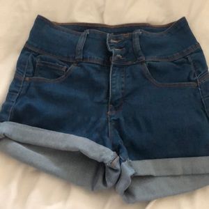 dark denim wax jeans